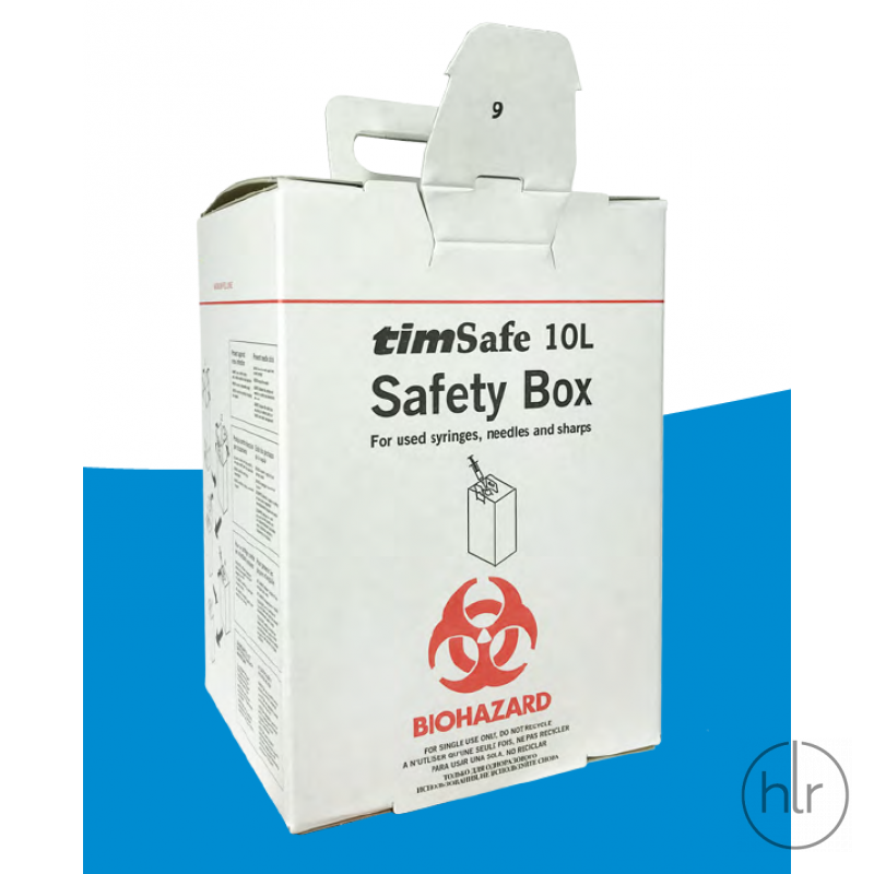 Контейнер картонний для збирання та утилізації медичних відходів TimSafe 10 л